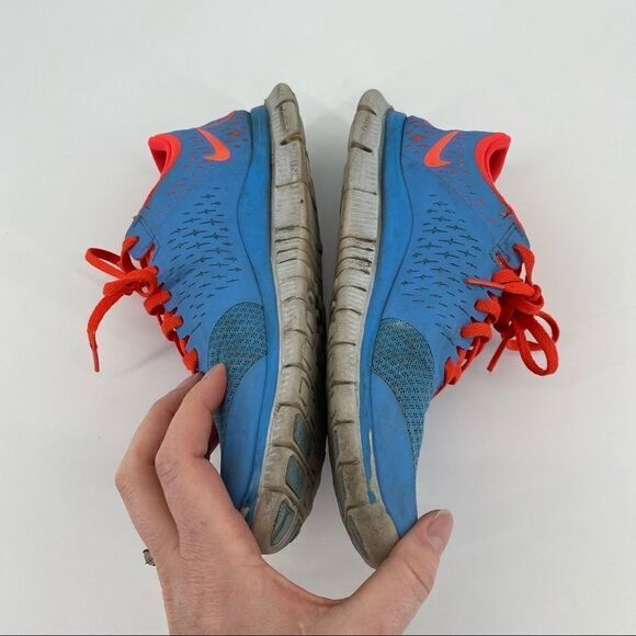 Nike Free 4.0 V2 - red and light blue size 8 - Picture 2 of 12